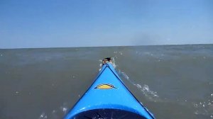 Sea kayak Chesapeake bay New Point Comfort Lighthouse high winds