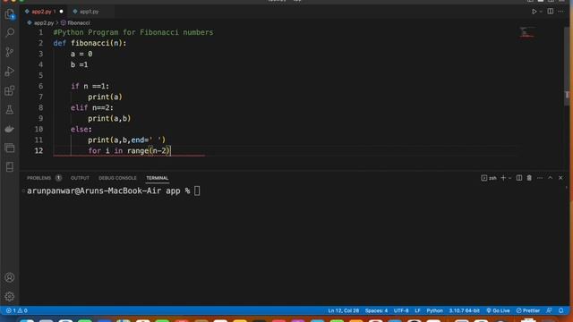 9 Python Program for Fibonacci numbers || Best Python Programming Questions смотреть онлайн