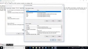 HowTo edit environment variables In Windows 10