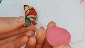 Магнитная игольница Лисенок с воздушным шариком. Иглодержатель для вышивки и шитья от AnneAlArt