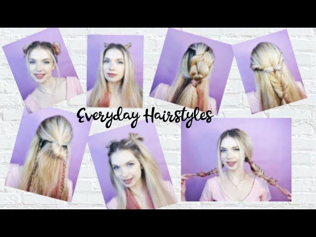 Женские прически на длинные и средние волосы на каждый день \ Everyday Hairstyles \ Back to School