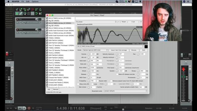 Барабаны в Reaper || Встроенный семплер ReaSamplomatic5000