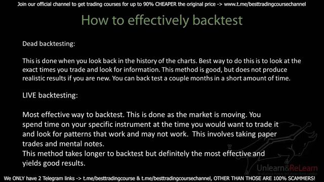 3 How to Effectively Backtest