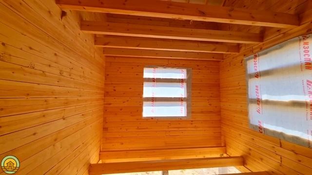 Дом из бруса 8 на 8 от Центра Домостроения. Планировка дома. Деревянный дом с мансардой в Сыктывкар смотреть онлайн