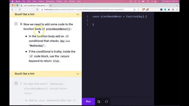 Understanding Function Expressions, How Function Expressions Work in JavaScript, Codecademy JS Guid