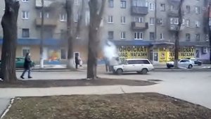 Загорелась машина