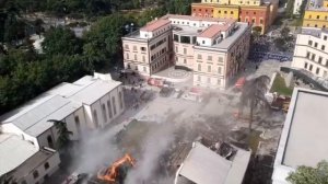 The Demolition of the Albanian National Theater