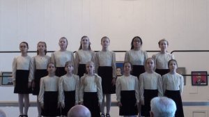 "Белая береза", муз. Г.Струве, сл.С.Есенина. "Наш дом", муз. А.Жарова, сл. Ю.Левшиной