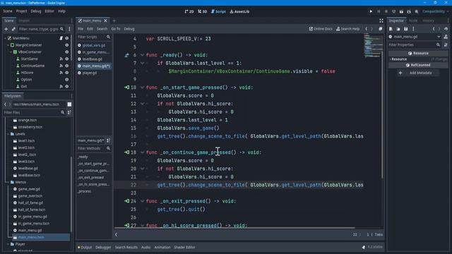 Дверь для лентяя GODOT 4.2 | Урок P020 Load scene by int number смотреть онлайн
