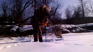 ледобур из триммера