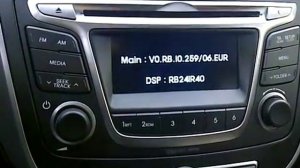 Сервисное меню штатной магнитолы Hyundai Solaris