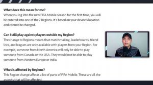 PENJELASAN TENTANG 7 REGION FIFA MOBILE 22 TIADA LAGI GLOBAL FIFA MOBILE??