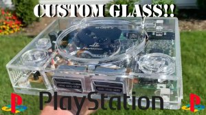 Glass Playstation 1!! Custom Hand Built! Автор (BitHead1000)