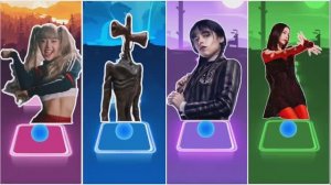 LISA MONEY ✅️ СИРЕНОГОЛОВЫЙ BELIEVER ✅️ ВЕНЗДЭЙ BLOODY MARY ✅️ JISOO FLOWER | Tiles Hop EDM Rush