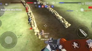 Polyfield 0.5.0 mod menu/читы(мод меню) - god mode, speed, rapid fire, damage, ammo, etc...