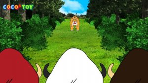 The crafty Tiger and the three little Buffaloesㅣanimals names for kidsㅣCoCosToy