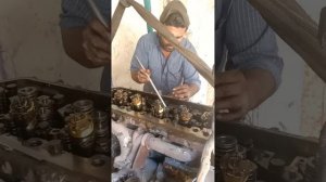 Cat C13 injector head remove by GB power engineering work's Karachi Pakistan