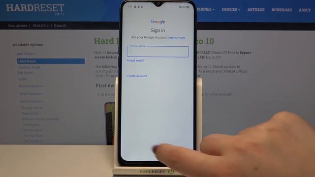 Add & Remove Google Account - REALME Narzo 10 смотреть онлайн