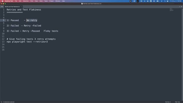 Playwright with Javascript | How To Retry Failed Test Cases | Retries and Test Flakiness | Part 38