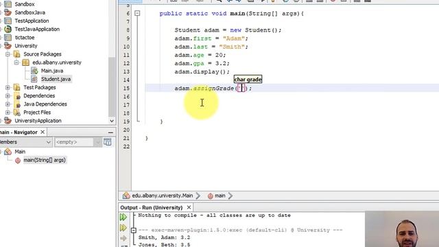 Java Classes and Objects Continued (Class Methods)