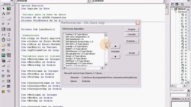 Añadir una referencia o librería en Visual Basic 6 (VB6) смотреть онлайн