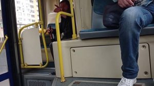 пьяный дед в автобусе