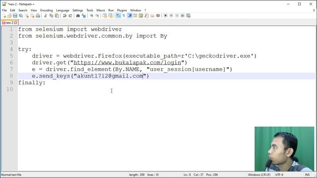 Login Bukalapak dengan Python Selenium - Python Web Scraping смотреть онлайн