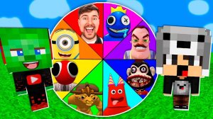 ЗОМБАК НАШЕЛ КОЛЕСО ФОРТУНЫ В МАЙНКРАФТ