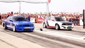 BMW E34 M5 TURBO 600HP vs AUDI S2 TURBO 1000HP