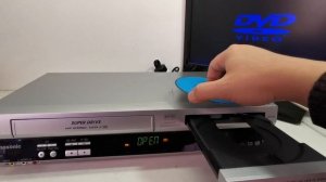 PANASONIC NV-VP60 6 Head DVD VHS VCR Combo Recorder Player