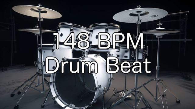 148 BPM Rock Drum Beat for Musical Practise смотреть онлайн