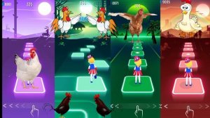 Chicken Dance- Chicken Song- Chicken Dance- Chicken Song -- Tiles Hop Edm Rush