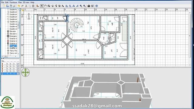 Sweet Home 3D شرح عمل اي خارطة ثري دي بسهولة بواسطة برامج
