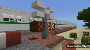 Railway crossing in Minecraft PE // Железнодорожный переезд в Майнкрафт Bedrock Edition.