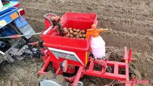 ПОСАДКА КАРТОФЕЛЯ трёхколёсным мотоблокам МТЗ / ЛЕГКО И ПРОСТО