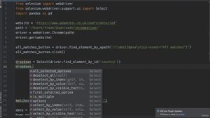 5. Introduction to Selenium 9. Selecting Elements within a Dropdown