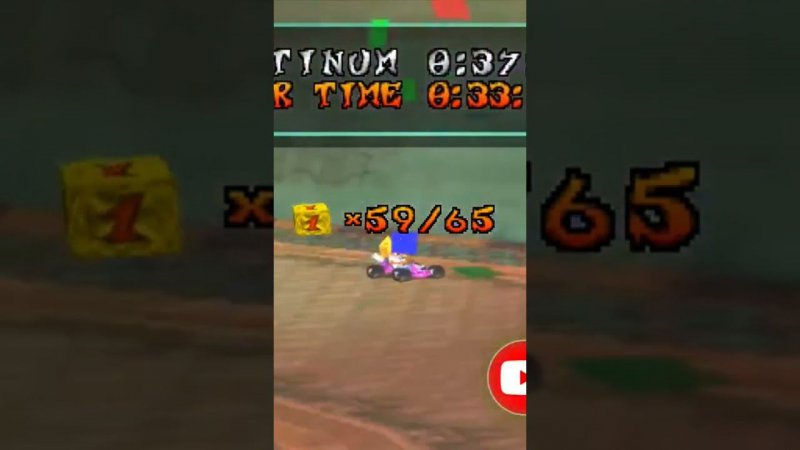 CTR platinum. full video on channel ❗❗#ctr #crashbandicoot #retrogaming #ретроигры #playstation