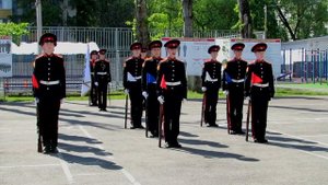 Плац дефиле. Первый Московский кадетский корпус. Кадетская школа старшеклассников. Май 2023.