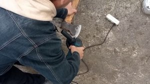 Как заточить топор болгаркой? Очень легко!!!