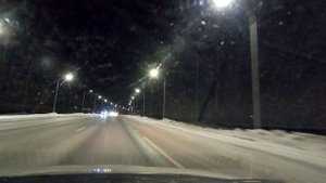 Новогодняя атмосфера дорог трасса М 7  Козловка Новочебоксарск Чувашия 2023 таймлапс