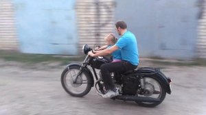 Покатушки на мотоцикле Иж-56