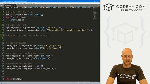 5. Adding Text To Your Game - PyGame Thursdays 5 смотреть онлайн