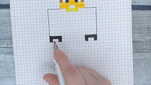 Как нарисовать ЕвгенаБро по клеточкам из МАЙНКРАФТА ? Рисунки по клеточкам minecraft
