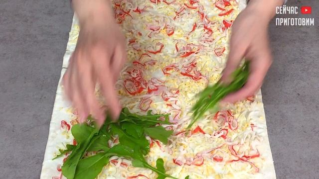 Беру лаваш и заворачиваю в рулет! Рецепт удивил не только меня Закуска из лаваша на праздничный сто смотреть онлайн