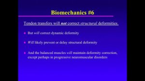 Biomechanics Of The Pediatric Foot. Principle 05&06 Muscle Balancing