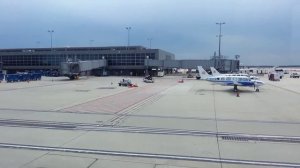 Riding the shuttle and admiring the airplanes at Dulles International Airport (IAD)