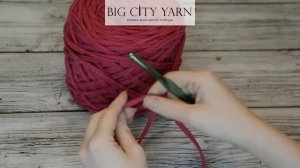 Трикотажные нитки Big City Yarn. Фуксия меланж.