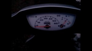 Максимальная скорость Honda Dio 34 65 кубов.