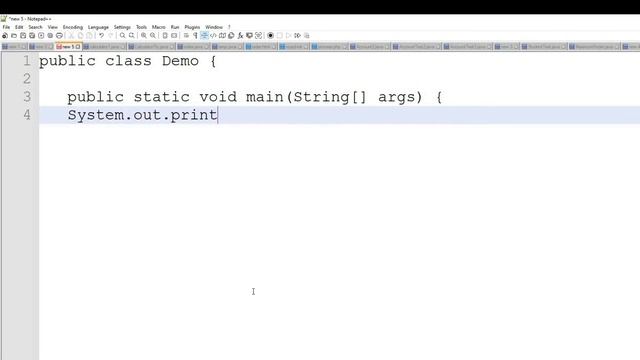 Hello World Using Notepad++ | Java Tutorial