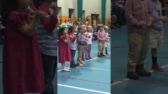 Kyleigh’s Pre-K Christmas Program Dec 2018